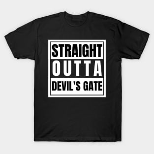 Straight Outta Devil's Gate Supernatural Door to Hell Azazel the Colt Opening the Gates of Hell 66 LilithSeals Free Lucifer T-Shirt